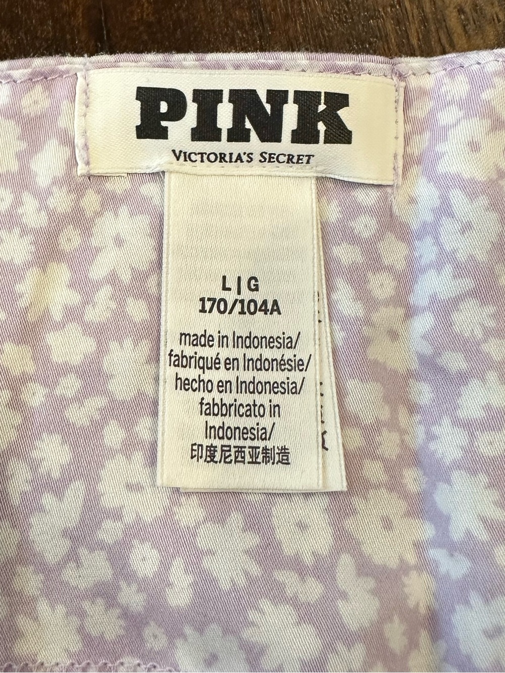 PINK Victorias Secret lavender lilac floral camisole nightgown - Picture 6 of 6